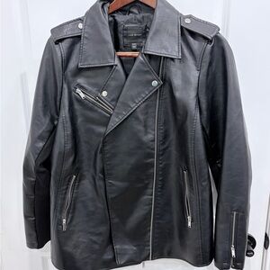 Lane Bryant Black Faux Leather Jacket